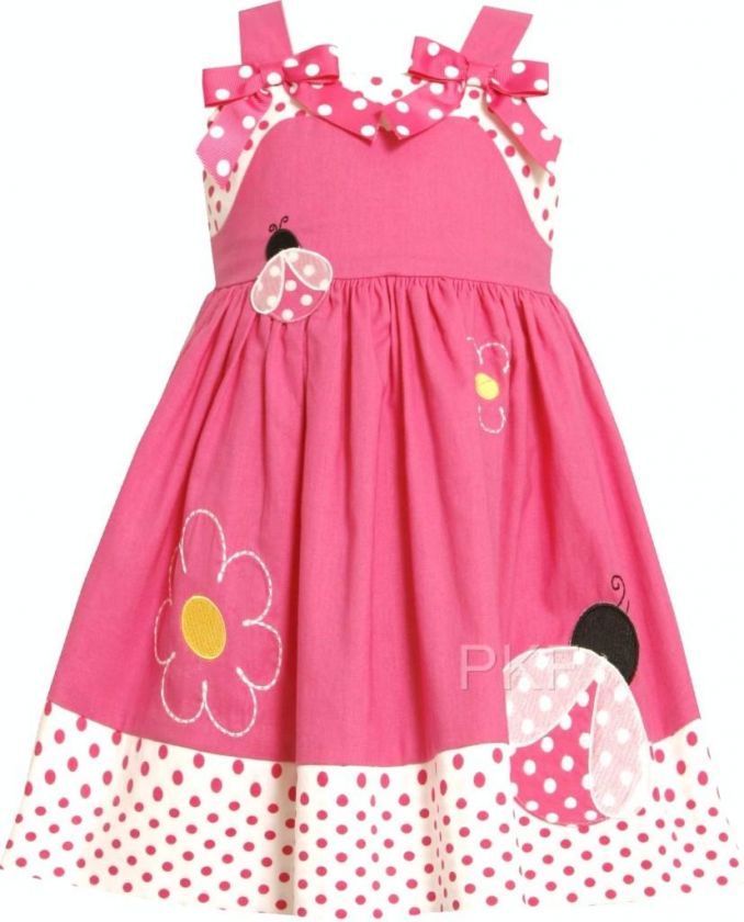 NEW Girls PINK LADYBUG DOT Size 3T Dress Clothes NWT  