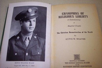 RUFUS WEAVER WADE WWII b1919 DAVIDSON TN d1945 OKINAWA  