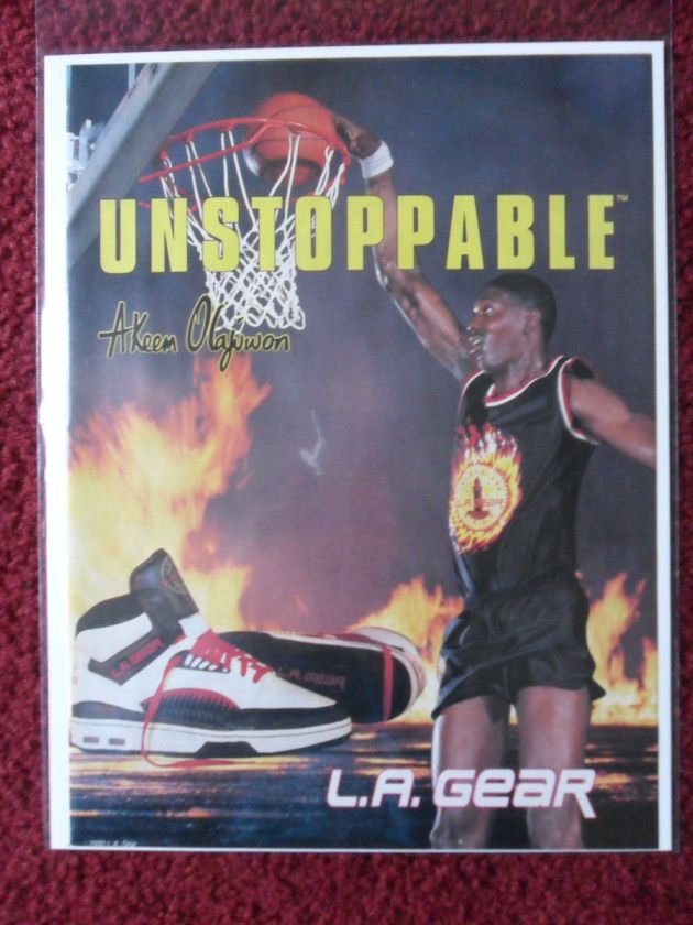   Ad L.A. Gear Tennis Shoes Sneaker ~ Unstoppable Hakeem Akeem Olajuwon