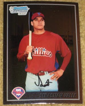 2010 Bowman Chrome #BCP16 Sebastian Valle Phillies  