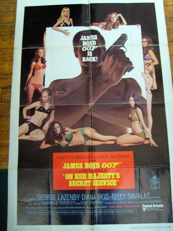 JAMES BOND 007 ( MAJESTYS SECRET SERVICE) RARE POSTER  