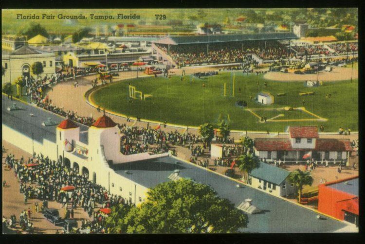 012711 FLORIDA STATE FAIR GROUNDS TAMPA FL VINTAGE POSTCARD  