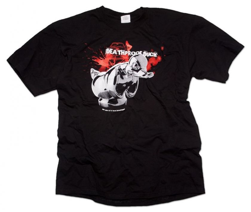 DEATH PROOF CONVOY RUBBER DUCK HOOD ORNAMENT T SHIRT  