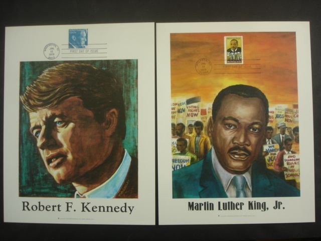   Art Library 1978 79 14 Commem Panels Very Clean JFK Mars +  