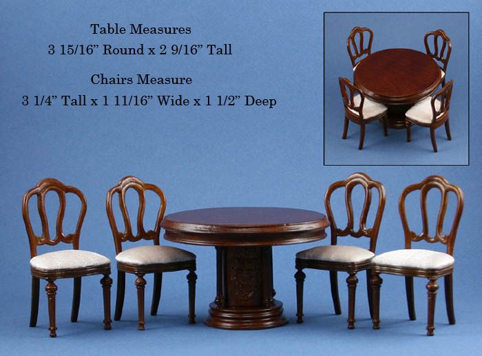 STUNNING Dollhouse Miniature Dining Room Set #RGCA10002  