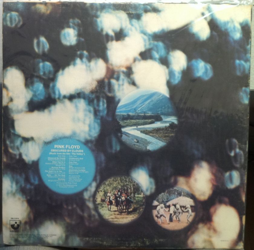 PINK FLOYD obscured by clouds 1972 LP SW 11078 VG+  