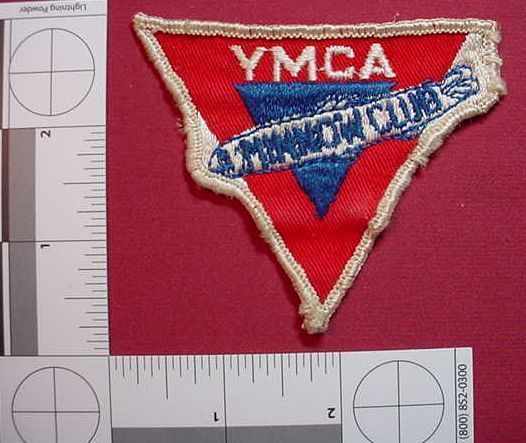 Old Vintage YMCA Minnow Club Cheese Cloth Back Patch  