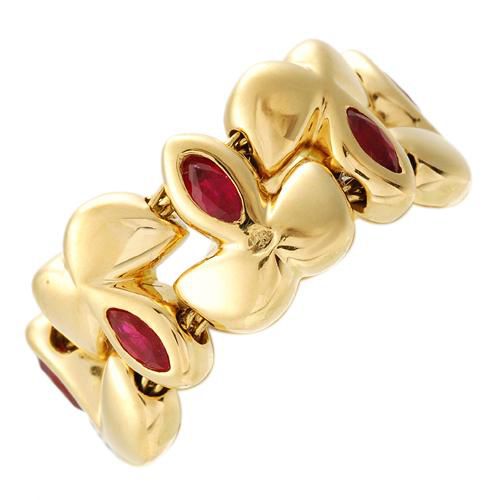 Chaumet 18k Gold Ruby Ring  