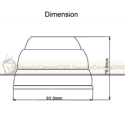 CCD Caméra Dôme Etanche Couleur Infrarouge 15M 540TV Lignes