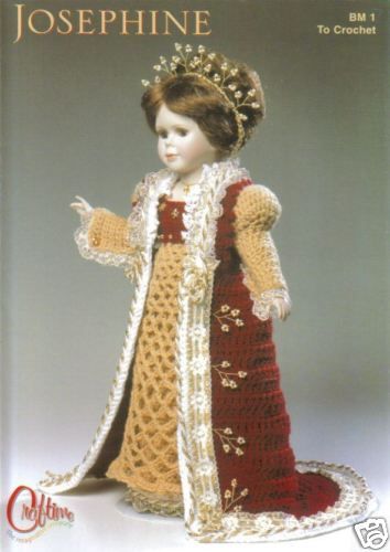 CRAFTIME JOSEPHINE 18 DOLL CLOTHES CROCHET PATTERN  