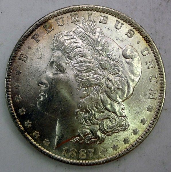 1887 MORGAN DOLLAR GEM BU VERY NICE  