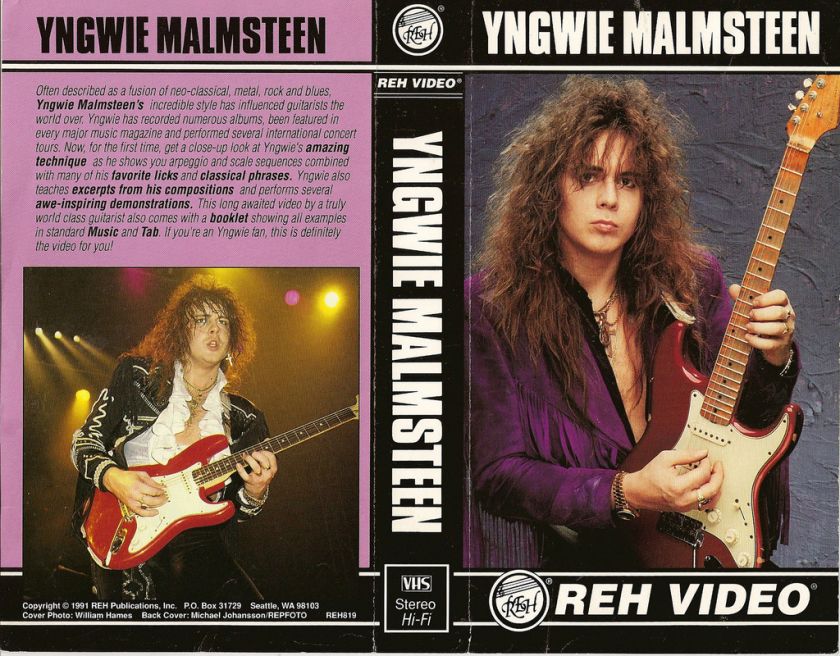 Yngwie Malmsteen REH (VHS, 1992) and Book  