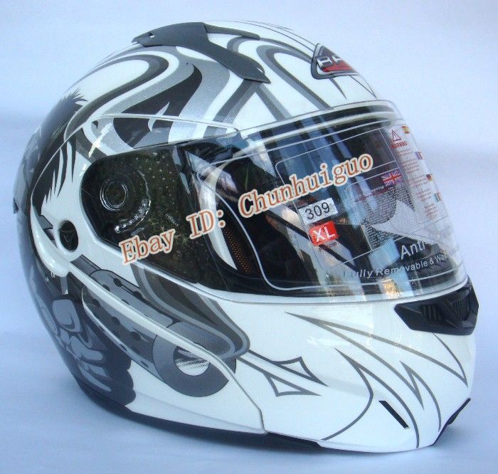 NUEVO Casco Jet Moto Integral Modular Blanca M L XL  