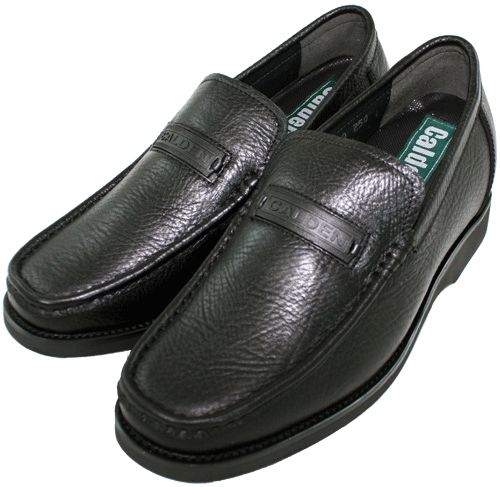 description black pebble leather classic loafer slip on low top 3 