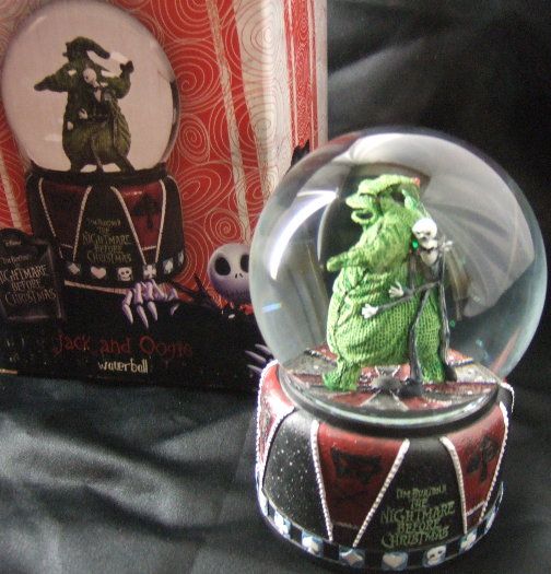 NIB NIGHTMARE BEFORE XMAS JACK OOGIE BOGIE SNOW DOME WATER BALL GLOBE 