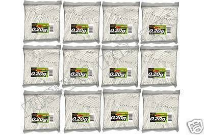 60,000 0.2g .20g .2g Gram 6mm TSD HQ Airsoft BB BBs Wht  