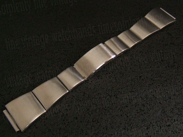 nos 19mm Heavy Stainless Steel LED LCD 1970s Japan Vintage Watch Band 