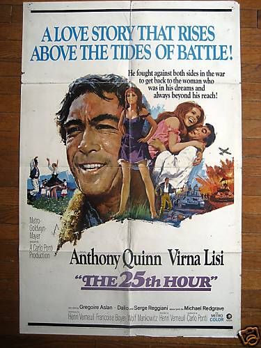 The 25th Hour Anthony Quinn Virna Lisi Gregoire Aslan  