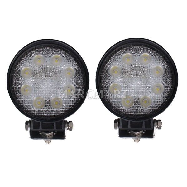 2pcs 24W PMMA 4 1850LM LED Work Driving Light Flood F Rescue Vehicle 