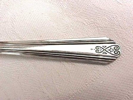 MODERNE SECTIONAL SILVERPLATE SALAD FORKS 1940  