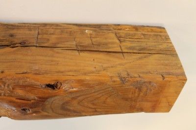   hewn barn beam mantel shelf, 1800s Pine wormwood 56 wide OOAK beefy