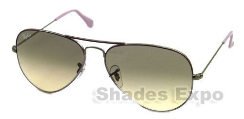 NEW RAY BAN SUNGLASS RB 3025 AVIATOR PURPLE 07232 58MM  