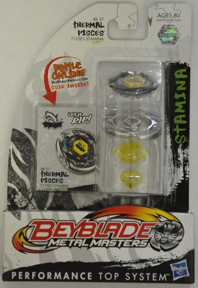 BEYBLADE Metal Masters THERMAL PISCES BB 57 T125ES Stamina Battle Top 