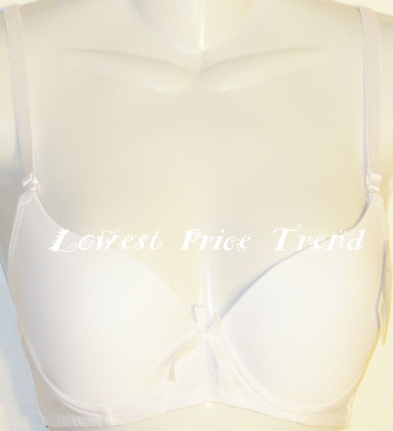 BRA BR9705PU White LOT PLAIN PUSH UP NEW 38B  