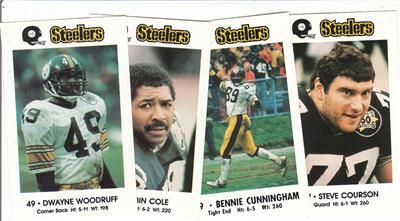 1983 Pittsburgh Steelers Police Complete Set Terry Bradshaw  