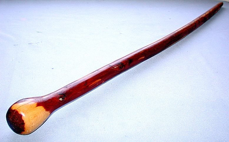 Vintage Ball Handle Wooden Cane Walking Stick  