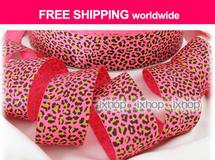 5y 1.5 38mm Leopard Spot (6 Colors U PICK) Grosgrain Ribbon 7100/98 