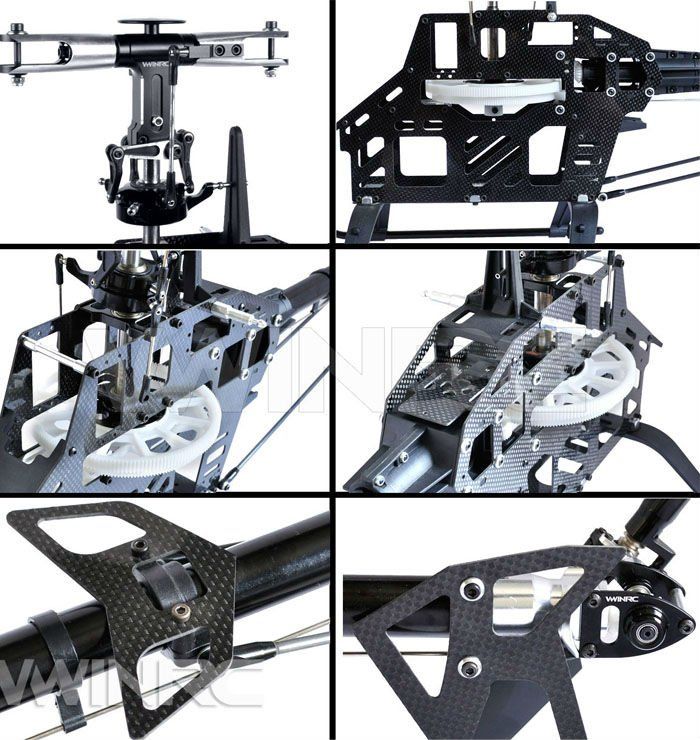 F02013 VWINRC 550E WK2 Carbon Fiber Flybarless FBL Kit,TREX 550E 3G 