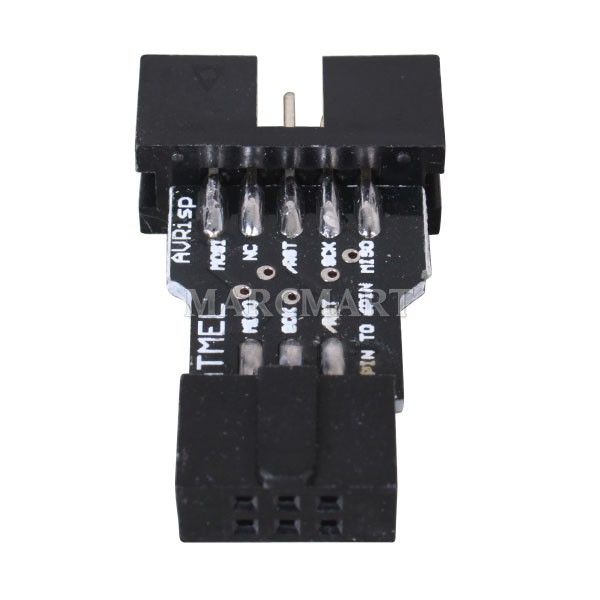 5pcs 10PIN to Standard 6PIN ISP Interface Adapter board f ATMEL AVRISP 