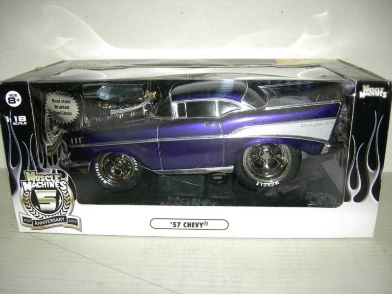 57 CHEVY BEL AIR LIQ PURPLE 5th. ANNIVERSARY EDIT. 118  