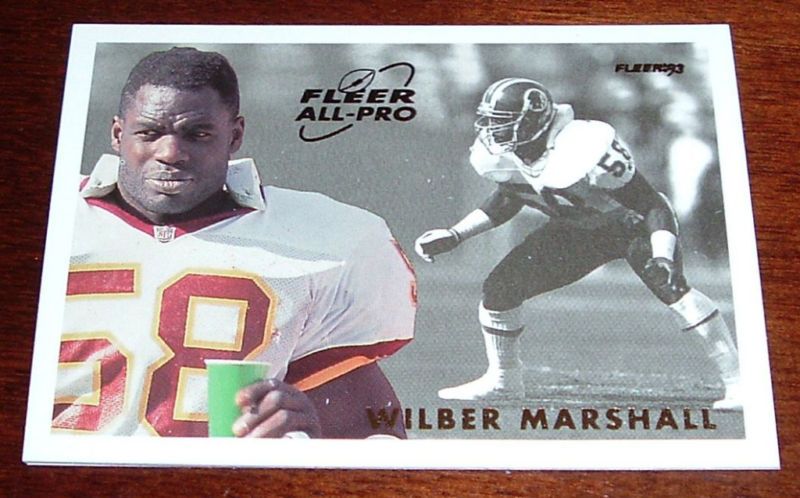 1993 Fleer All Pros Wilber Marshall #9  