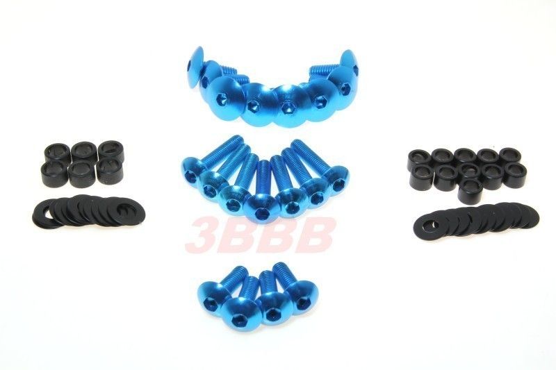 Honda CBR600 RR CBR1000 RR 600rr FAIRING BOLT KIT  Blue  