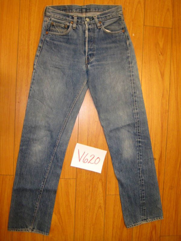 Levis 501 selvage vintage jean redline tag 29x34 V620  