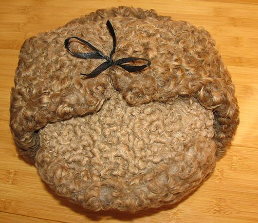 New Karakul Curly Lamb Russian Ushanka Hat Fur #6780  