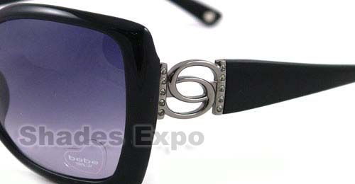 NEW BEBE SUNGLASSES BB 7001 BLACK JET ANGELIC AUTH  