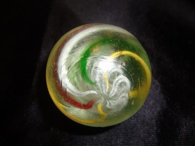 LARGE BEAUTIFUL OLD,VINTAGE,ANTIQUE SWIRL MARBLE  722  