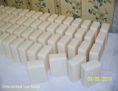 unscented lye soap   made for sensitive people  