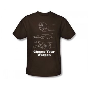 Rock Paper Scissors Choose Your Weapon Funny T Shirt Tee  