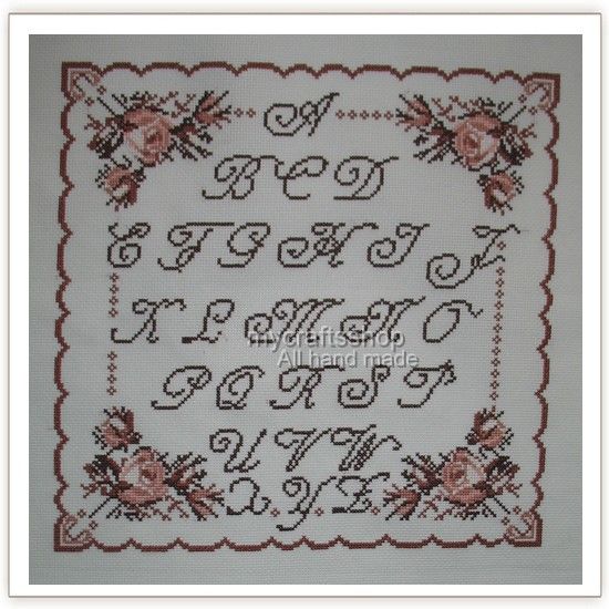 Victorian Sampler   PREORDER COMPLETED CROSS STITCH  