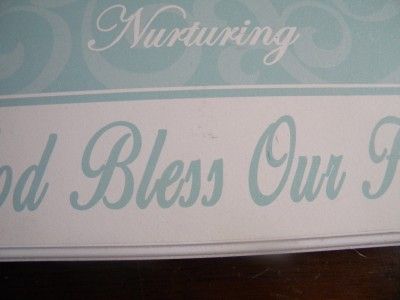 Home Interiors Roma Downey God Bless Family Plaque Sign  