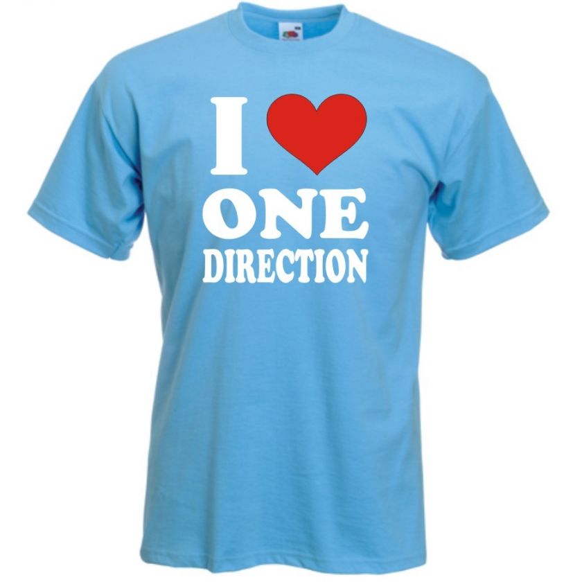 Love One Direction T Shirt X factor Harry Styles Boy Band  