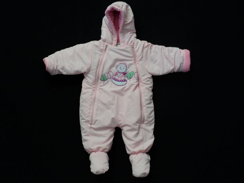 BABY GIRL 6 9 months okie dokie SNOWSUIT Bunting Outerwear FALL WINTER 