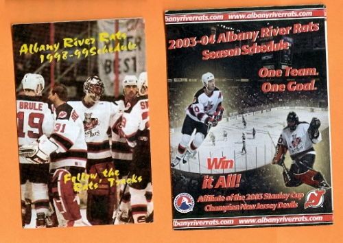 2003 04 Albany River Rats Hockey Schedule AHL  