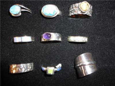 STERLING SILVER RING LOT~ VERY NICE ~ NOT SCRAP ** AWESOME GIFT IDEAS 