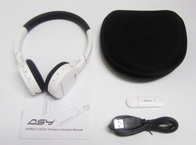 Foldable Cordless Bluetooth USB Headset,PC Skype MSN  