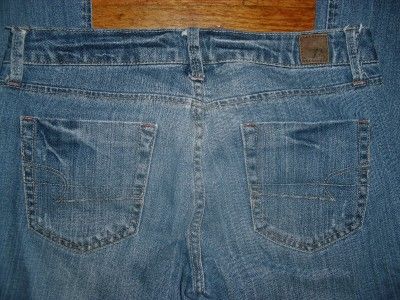 AMERICAN EAGLE Denim Jeans Juniors Size 6 Long True Boot  